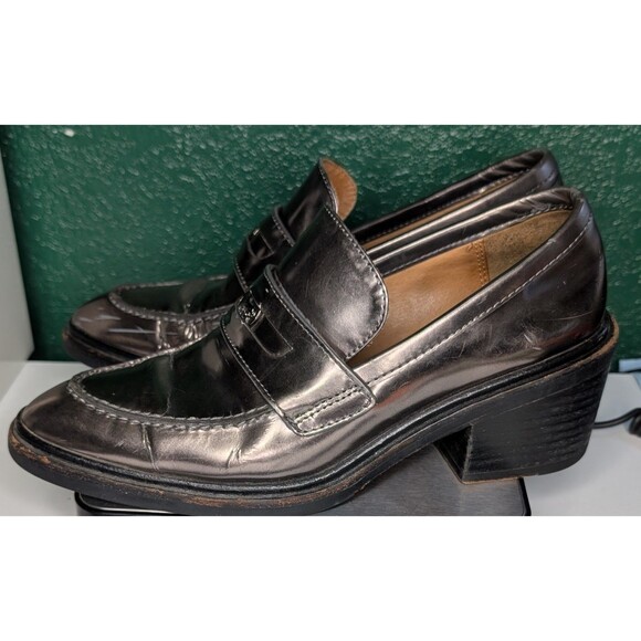 Coach Heath Mirror Metallic Women 7.5 B Leather Shoes - Picture 2 of 9